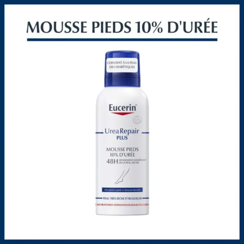 EUCERIN UreaRepair PLUS Mousse Pieds 10% d’Urée 150ml