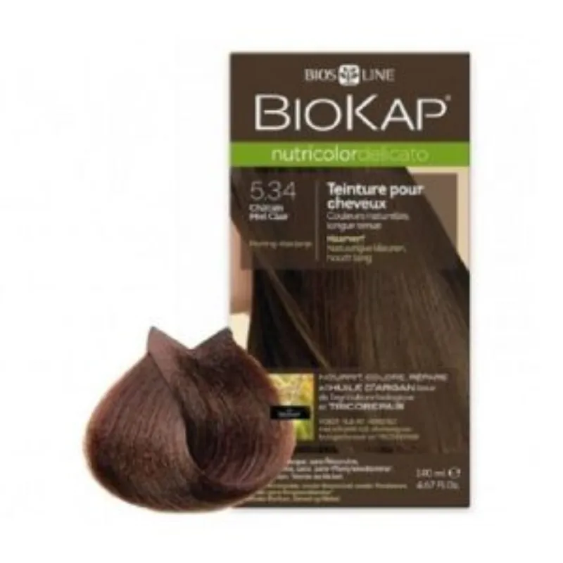 Biokap Nutricolor Delicato Rapid Teinture pour Cheveux 5.34 –  | Parasativa Maroc