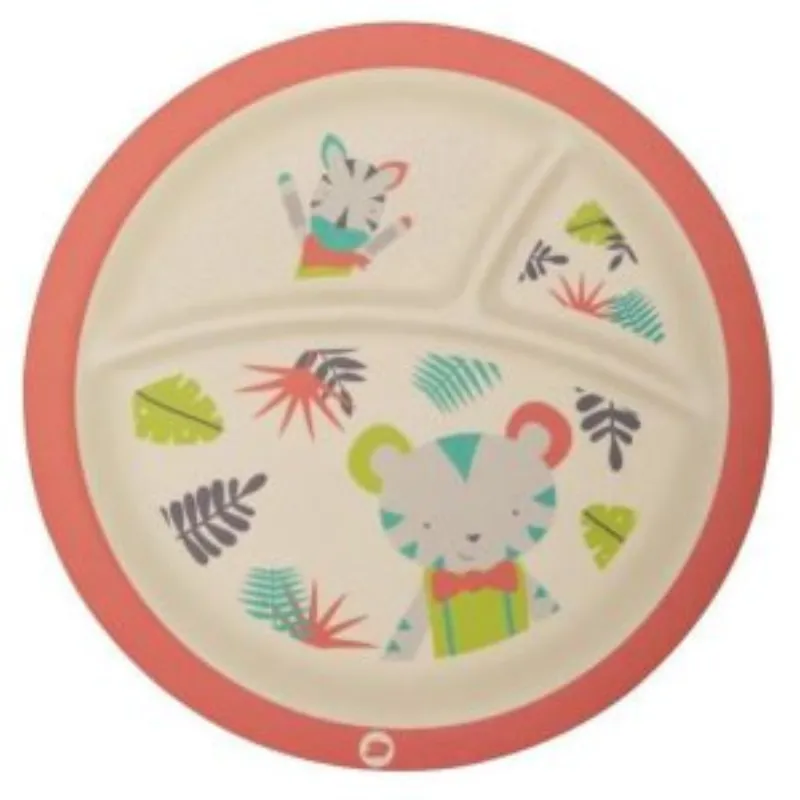 Bebe Confort – Assiette en Bambou avec compartiments – Jungle Vibes (18M +) –  | Parasativa Maroc