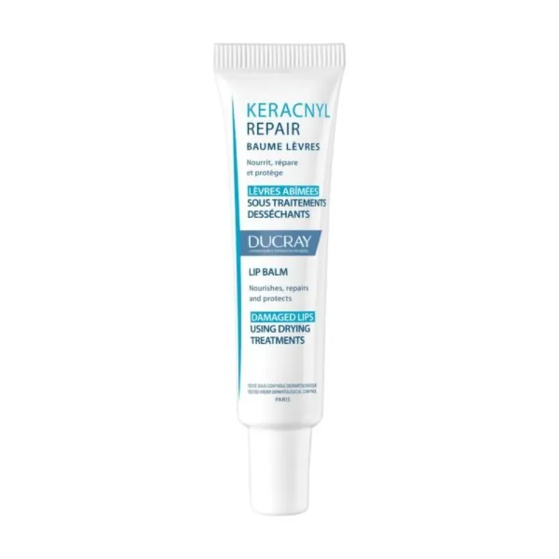 Ducray — Baume réparateur lèvres abîmées par les traitements anti-acnéique oral — Keracnyl Repair 15 ml –  | Parasativa Maroc