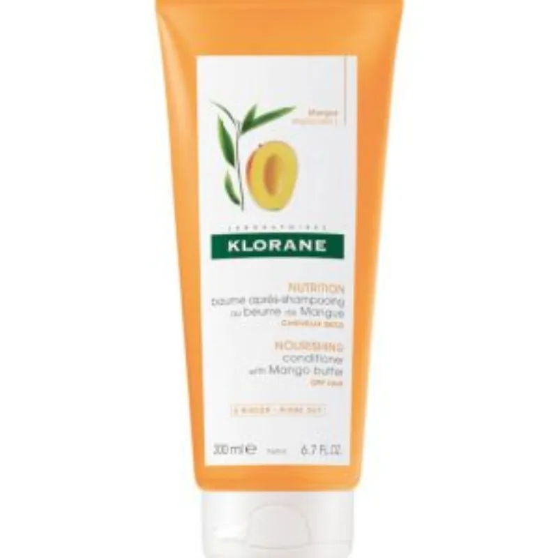 Klorane – Baume Après-shampoing Nutrition au beurre de Mangue – Cheveux secs 200 ml –  | Parasativa Maroc