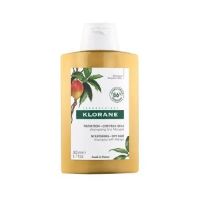 Klorane – Shampoing Nutrition à la Mangue – Cheveux secs 200 ml –  | Parasativa Maroc