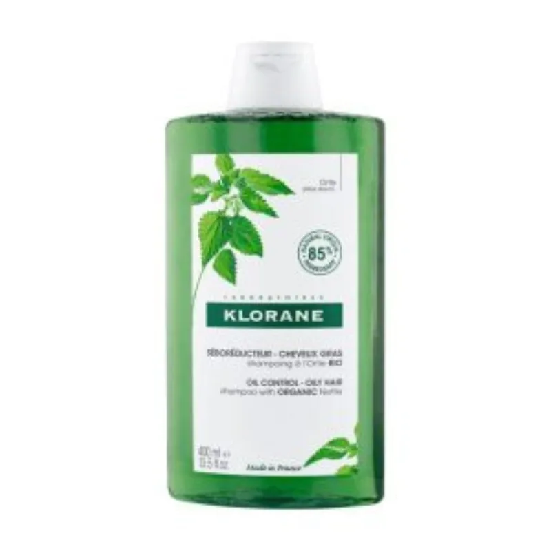 Klorane – Shampoing Séboréducteur à l’Ortie BIO – Cheveux gras 400 ml –  | Parasativa Maroc