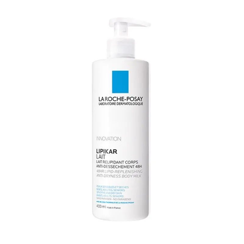 La Roche-Posay Lipikar Lait Anti-Dessèchement Peau Sèche et Sensible | 400ml –  | Parasativa Maroc