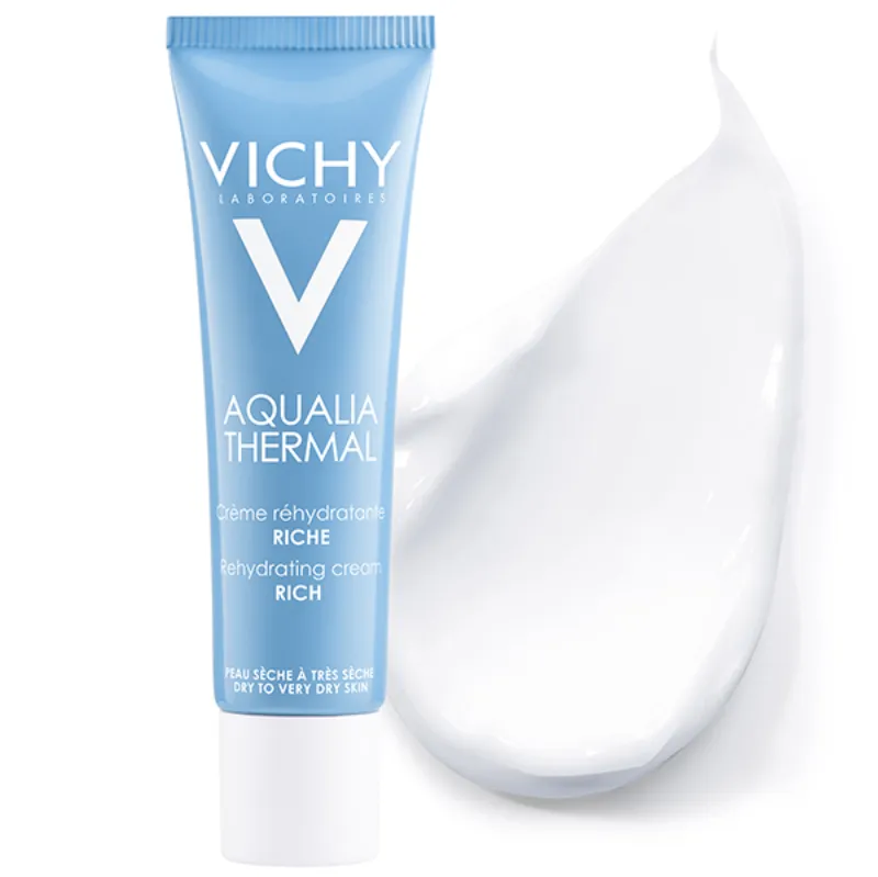 Vichy Aqualia Thermal Crème Réhydratante Riche Peau Sèche à Très Sèche | 30ml –  | Parasativa Maroc