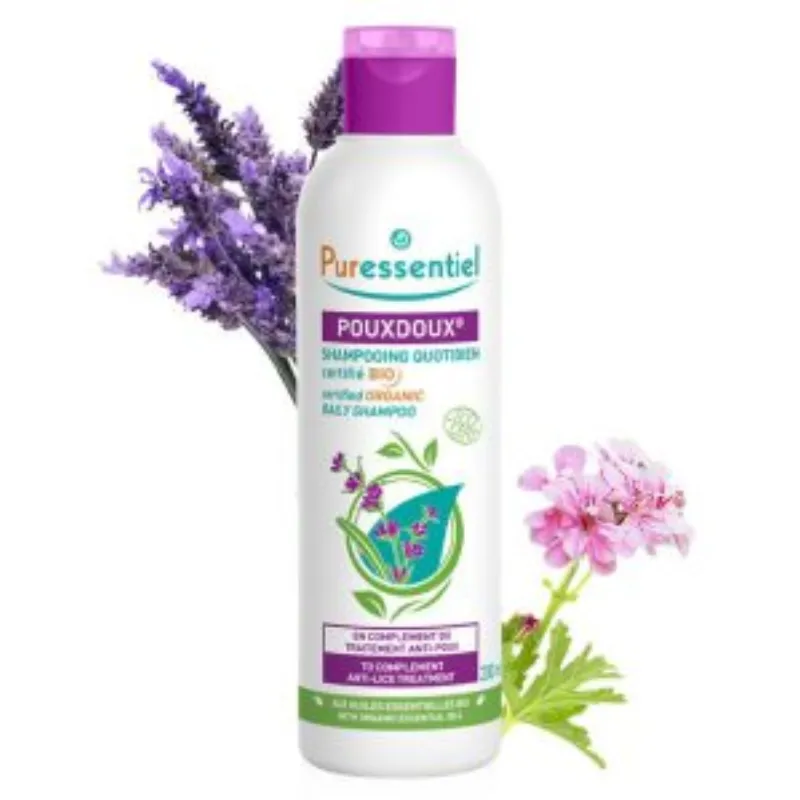 PURESSENTIEL POUXDOUX SHAMPOING QUOTIDIEN BIO 200 ML –  | Parasativa Maroc
