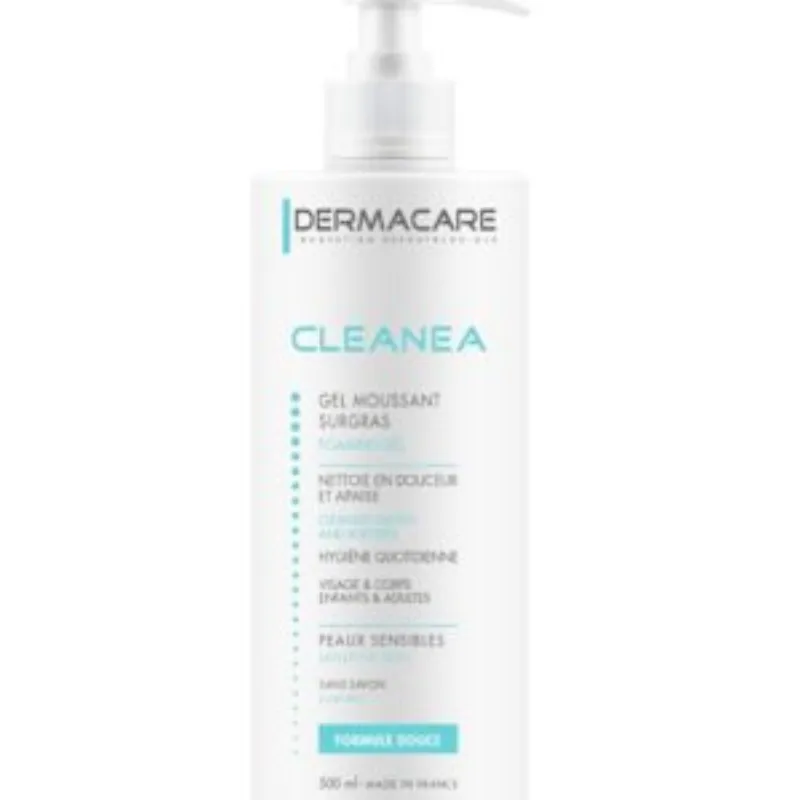 Dermacare – Cleanea Gel moussant surgras – 500 ml –  | Parasativa Maroc