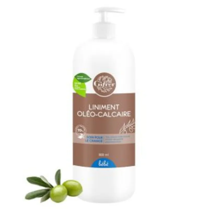 GIFRER LINIMENT OLEO-CALCAIRE HUILE OLIVE EXTRA FL POMPE 900 ML –  | Parasativa Maroc