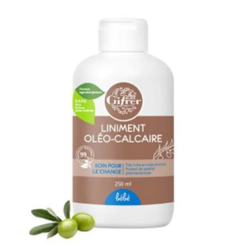 GIFRER LINIMENT OLEO-CALCAIRE HUILE OLIVE EXTRA 250 ML –  | Parasativa Maroc