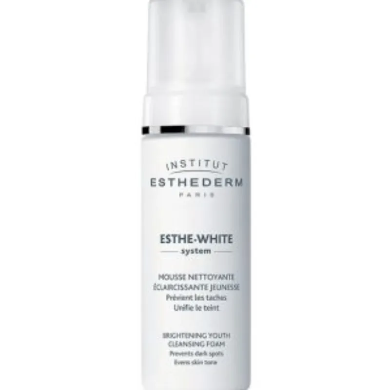 Institut Esthederm – Esthe-White System Mousse Nettoyante Éclaircissante Jeunesse – 150 ml –  | Parasativa Maroc