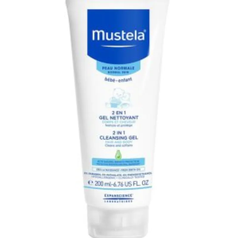 Mustela Gel Nettoyant 2 en 1 – 200 ml –  | Parasativa Maroc