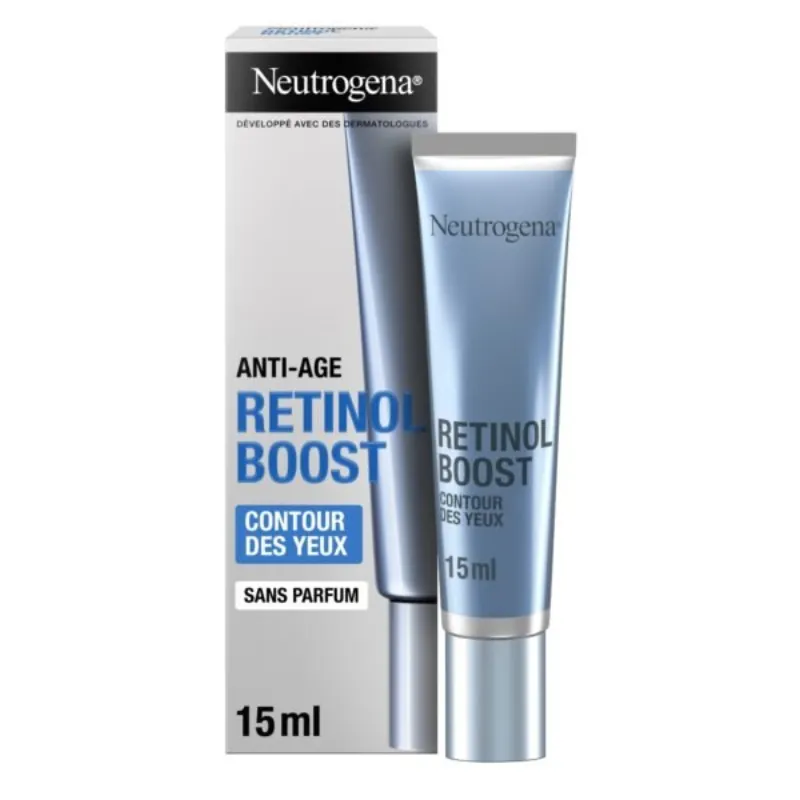 Neutrogena Retinol Boost Crème Contour des Yeux Anti-Âge Anti-Rides 15ml –  | Parasativa Maroc