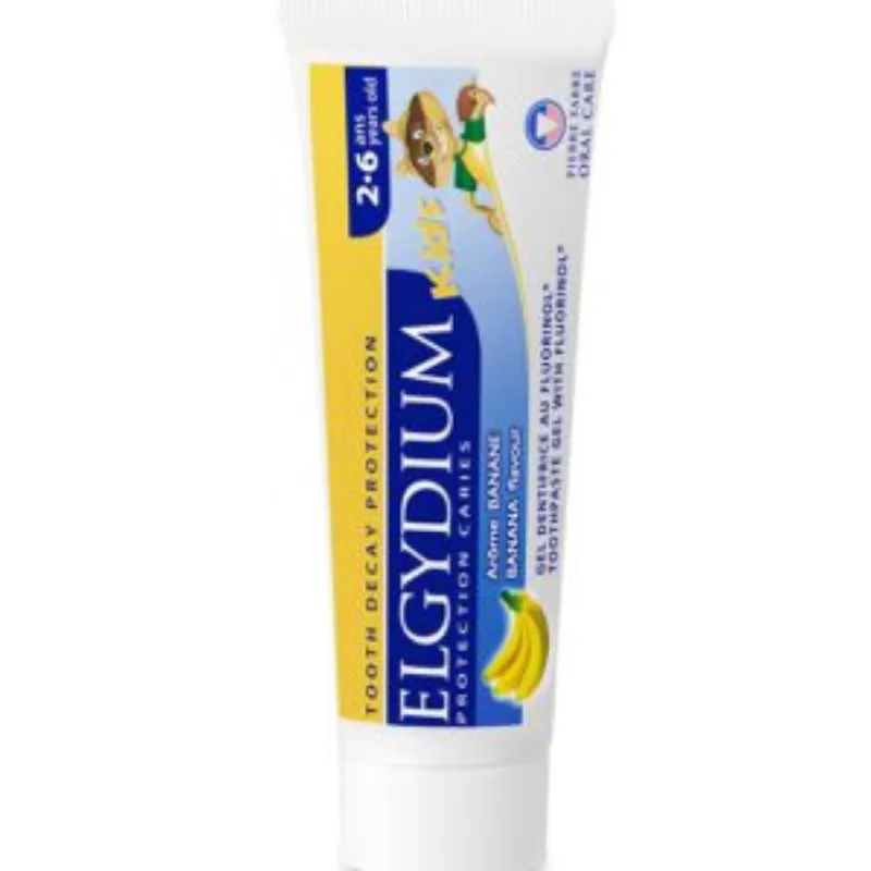 Elgydium Kids – Dentifrice Banane 2-6 Ans – 50 ml –  | Parasativa Maroc