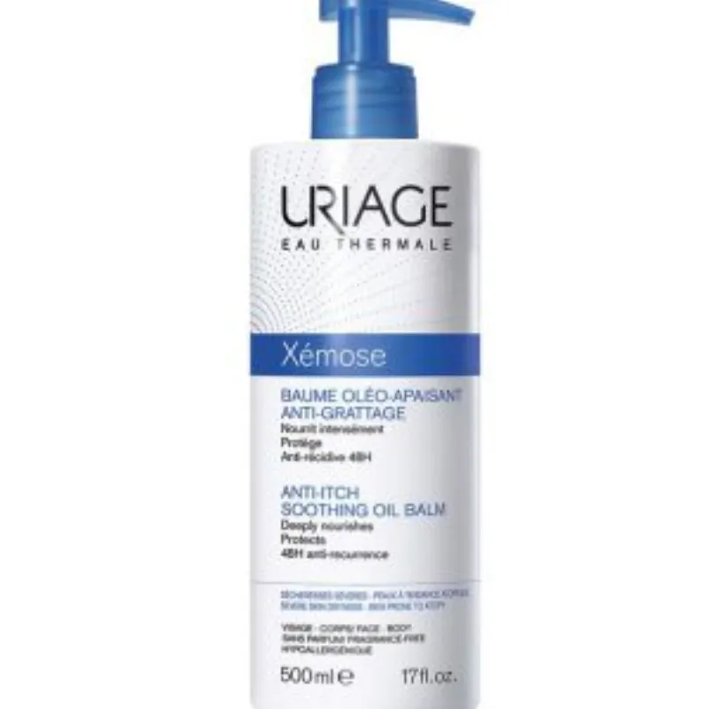 Uriage – Xemose – Baume Oléo-apaisant Anti-grattage – 500 ml –  | Parasativa Maroc