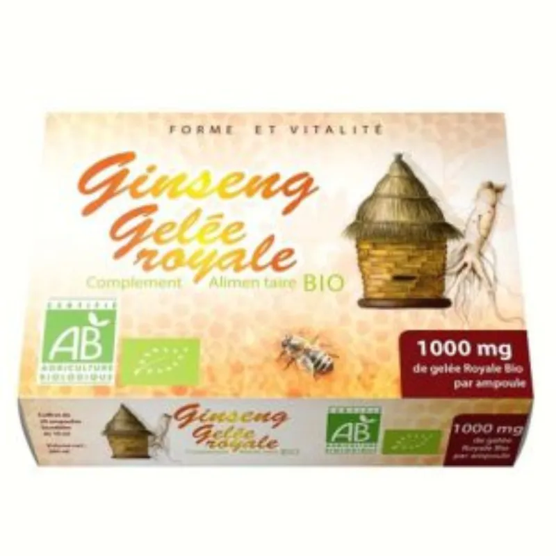 GPH Ginseng Gelee Royale bio 20 ampoules 1000mg –  | Parasativa Maroc
