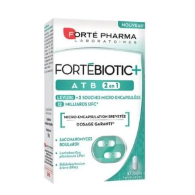 FORTE PHARMA FORTÉBIOTIC+ ATB 10 Gélules –  | Parasativa Maroc