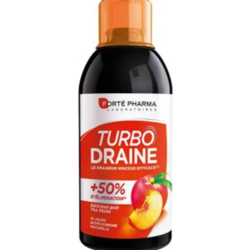Forté Pharma Minceur Turbodraineur Pêche – 500 ml –  | Parasativa Maroc