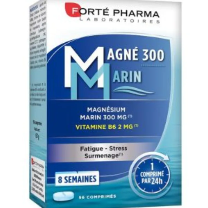 Forté Pharma Magnésium 300 Marin – 56 Comprimés –  | Parasativa Maroc