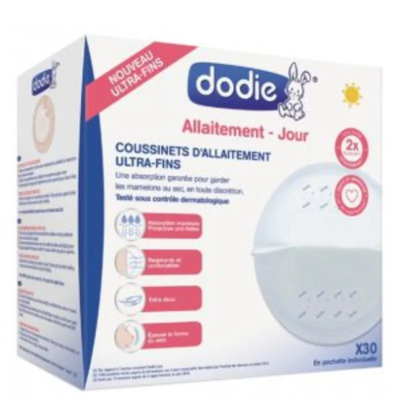 Dodie – Coussinets d’allaitement jour (x30) –  | Parasativa Maroc