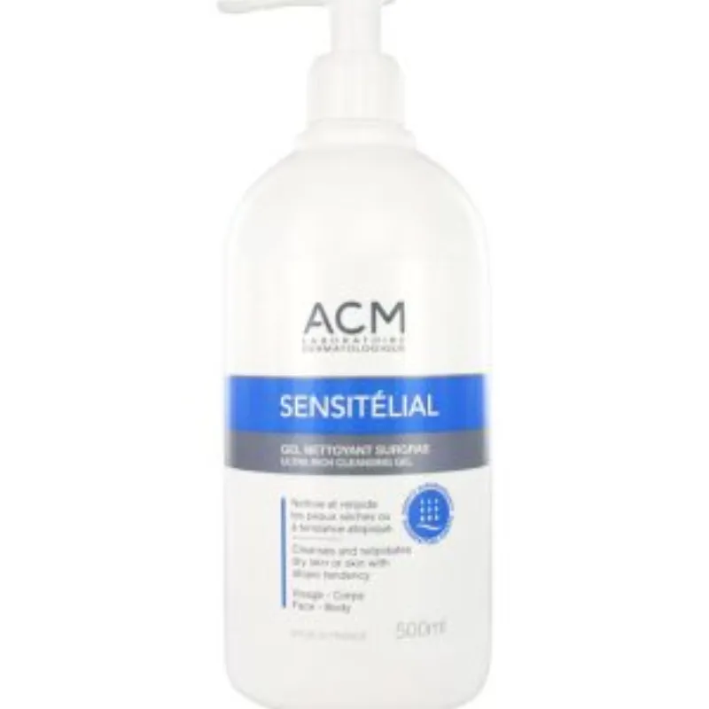 Acm Sensitélial Gel nettoyant surgras – 500 ml –  | Parasativa Maroc