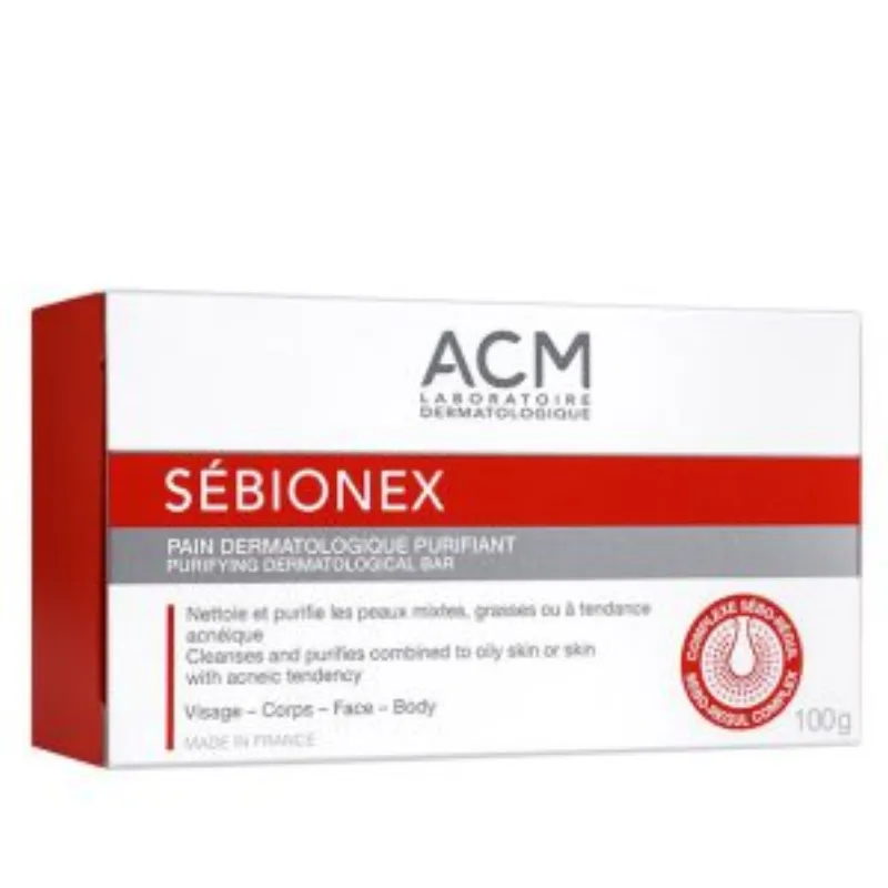 Acm Sébionex Pain Dermatologique Purifiant – 100 g –  | Parasativa Maroc