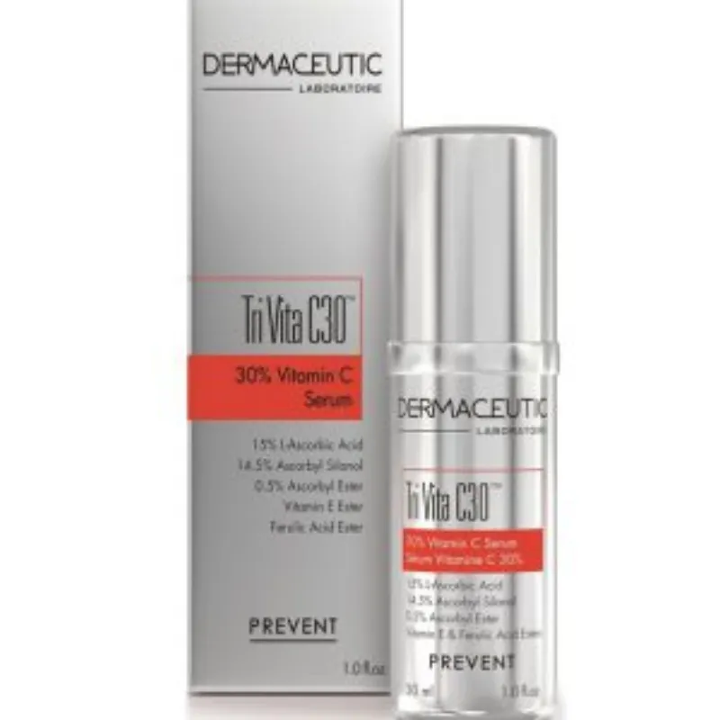 Dermaceutic – Tri Vita C30 Sérum Haute Définition Vitamine C 30% – 30 ml –  | Parasativa Maroc