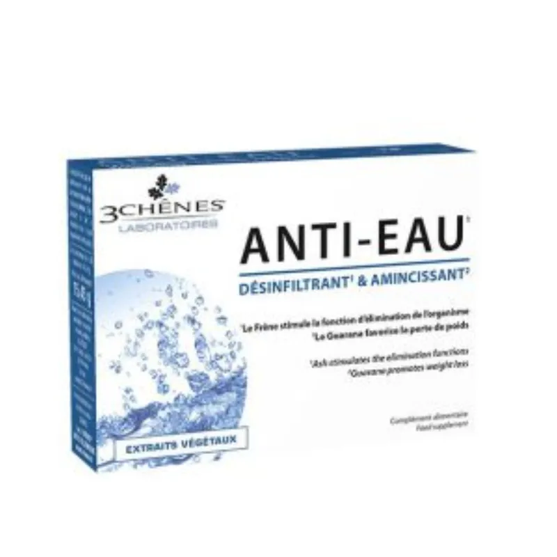 3Chenes Anti-Eau Désinfiltrant et Amincissant 30 Comprimés –  | Parasativa Maroc
