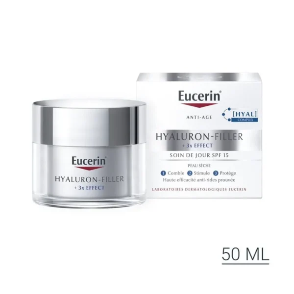 EUCERIN HYALURON-FILLER + 3x EFFECT Soin de Jour Peau Sèche SPF 15 –  | Parasativa Maroc