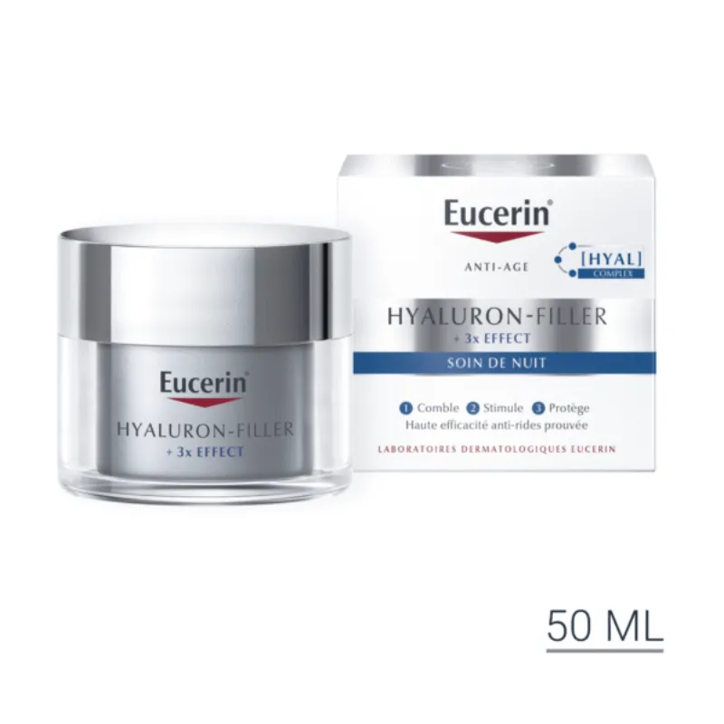 EUCERIN HYALURON FILLER CRÈME NUIT 50ml –  | Parasativa Maroc