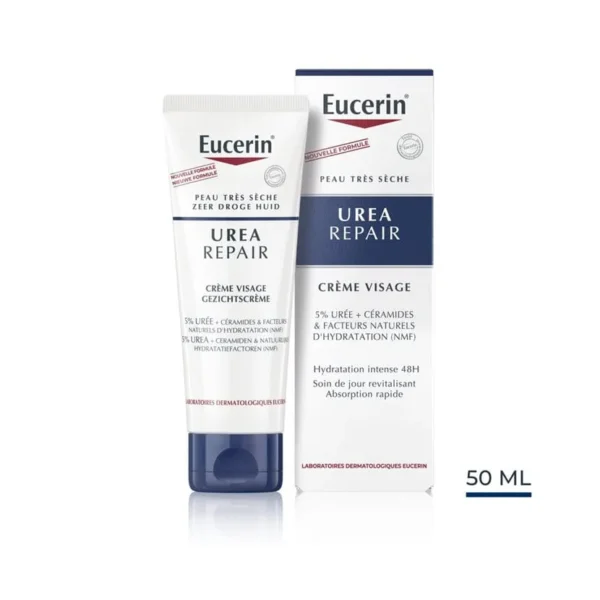 EUCERIN UreaRepair CRÈME VISAGE 5% D’URÉE –  | Parasativa Maroc