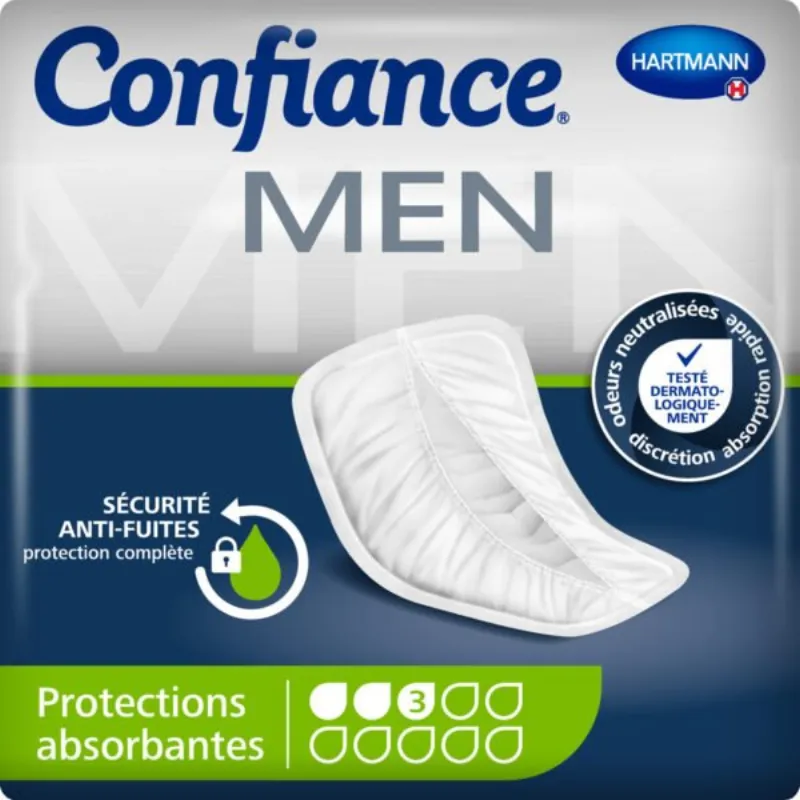 HARTMANN CONFIANCE MEN ABSORPTION 4 PROTECTION ANATOMIQUE X14 Unités –  | Parasativa Maroc