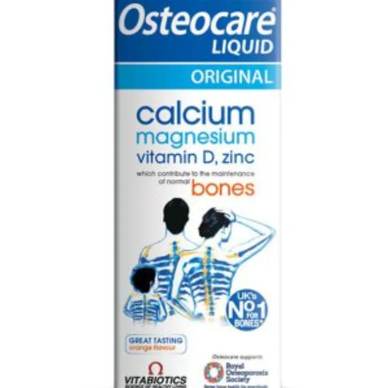 Vitabiotics – Osteocare Calcium Magnésium Zinc Vitamine D3 Liquide – 200ml –  | Parasativa Maroc