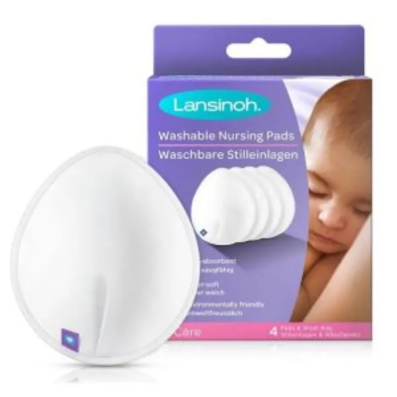 Lansinoh Coussinets d’allaitements lavables 4 pads –  | Parasativa Maroc