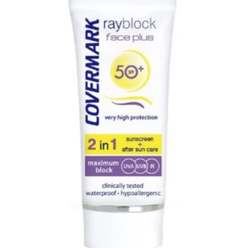 Covermark – Rayblock Face Plus teintée beige SPF50+ – 50 ml –  | Parasativa Maroc