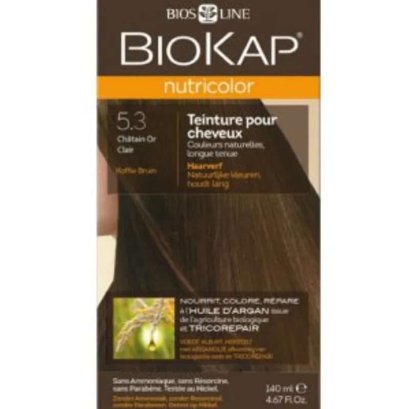 Biokap – Nutricolor 5.3 Châtain or clair –  | Parasativa Maroc