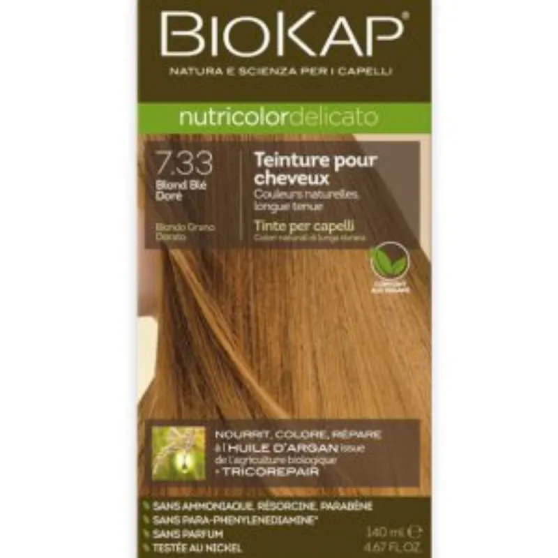 Biokap – Nutricolor Delicato 7.33 Blond Blé Doré –  | Parasativa Maroc