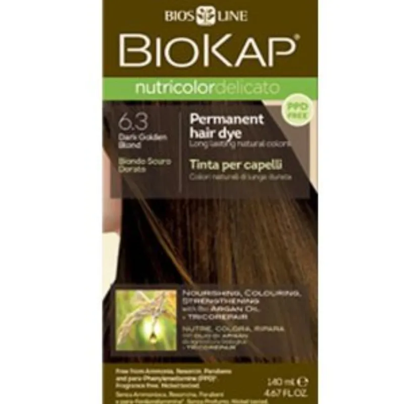 Biokap – Nutricolor Delicato 6.3 Blond foncé doré –  | Parasativa Maroc