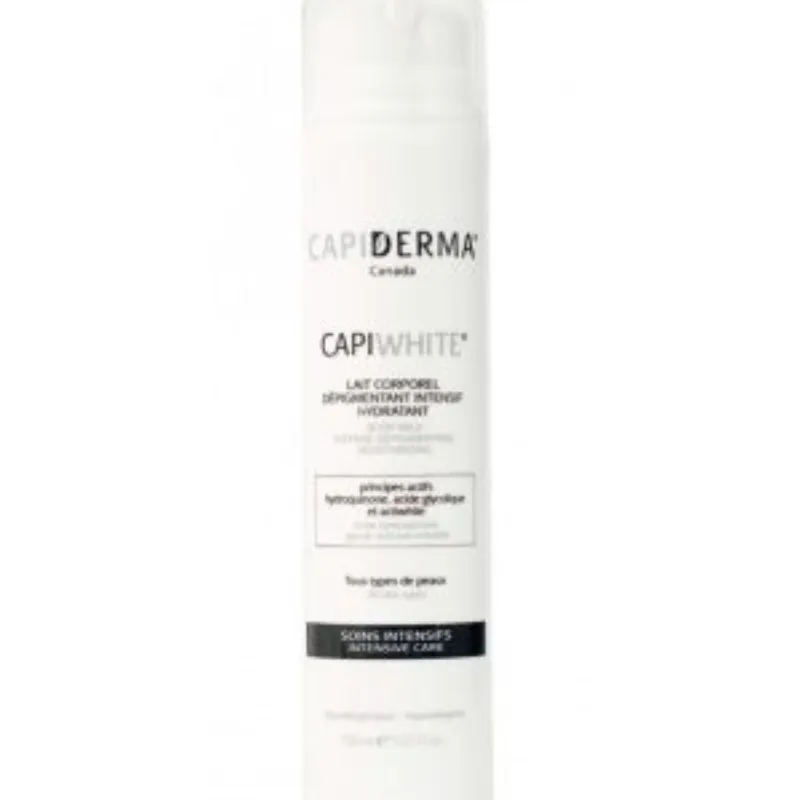 Capiderma – Lait corporel dépigmentant intensif hydratant – 150 ml –  | Parasativa Maroc