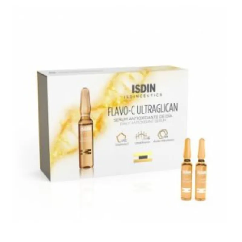Isdin Flavo-C ultragilican serum antioxydant jour 30 Ampoules*2ml –  | Parasativa Maroc