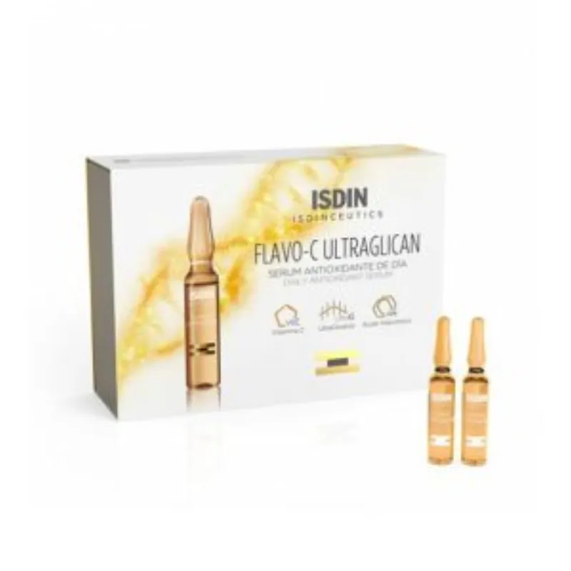 Isdin Flavo-C ultragilican serum antioxydant jour 10 Ampoules*2ml –  | Parasativa Maroc