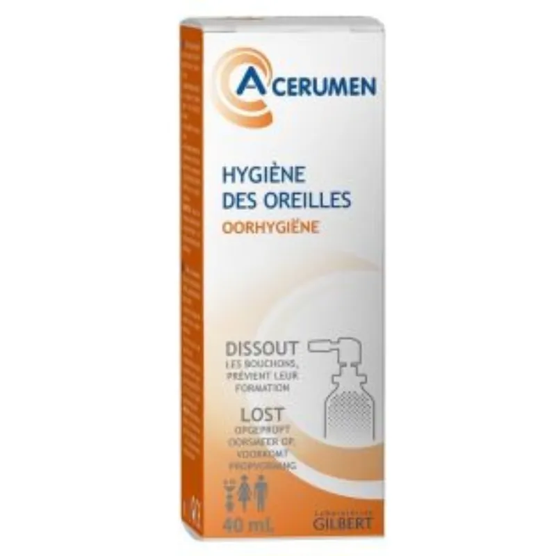 ACERUMEN Spray – Formule colorée Hygiène des oreilles 40ml –  | Parasativa Maroc