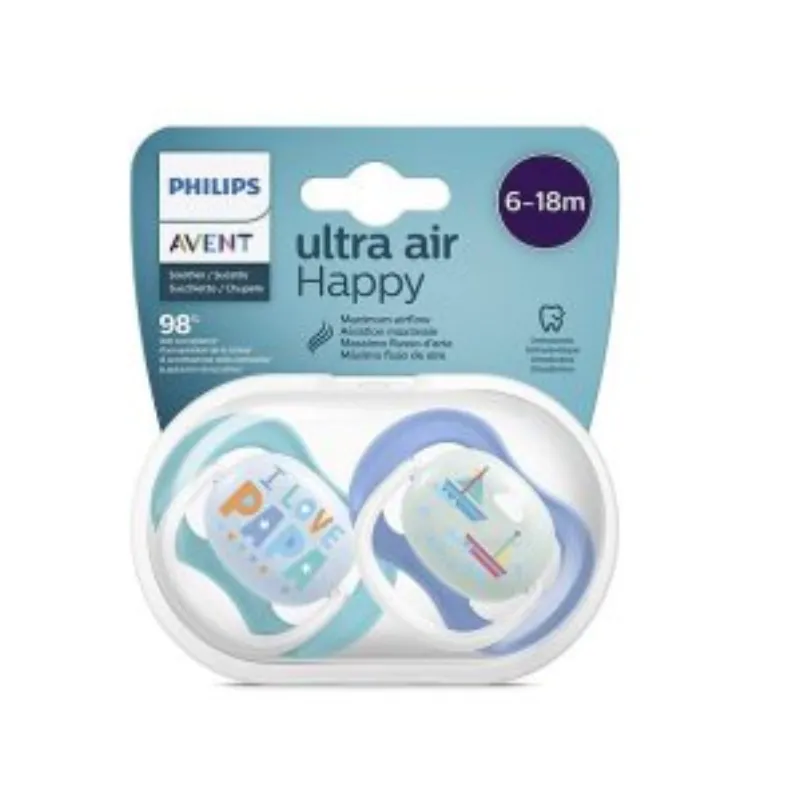 AVENT Sucette Ultra Air 6-18Mois – Garçon –  | Parasativa Maroc