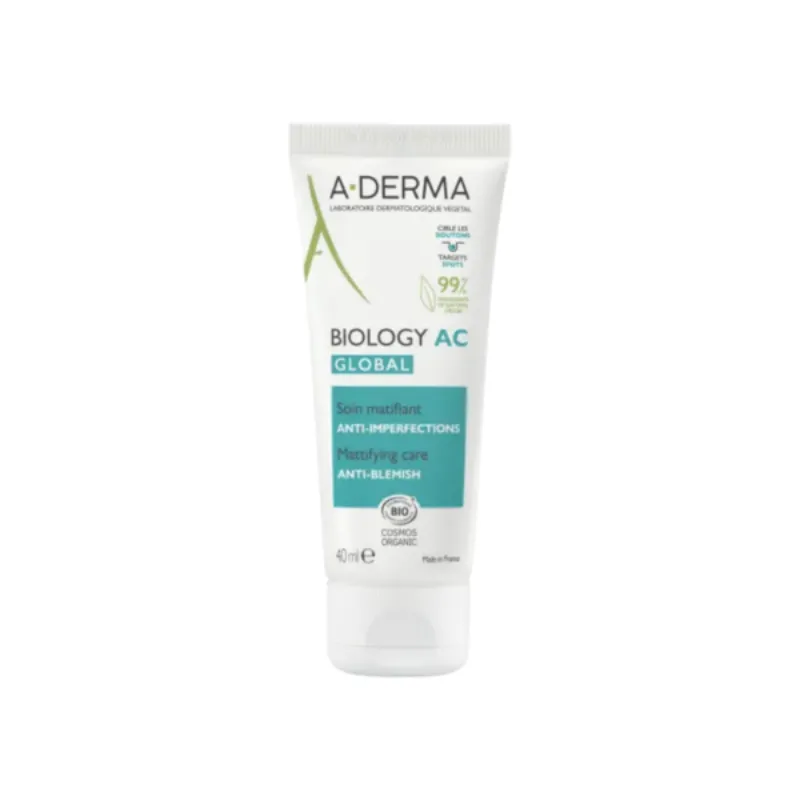 A-derma Biology AC Global Soin Matifiant 40ml –  | Parasativa Maroc