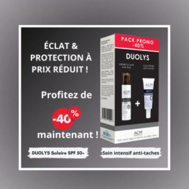 Acm Duolys solaire Spf 50+ – 50 ml + Soin Intensif Anti-Taches