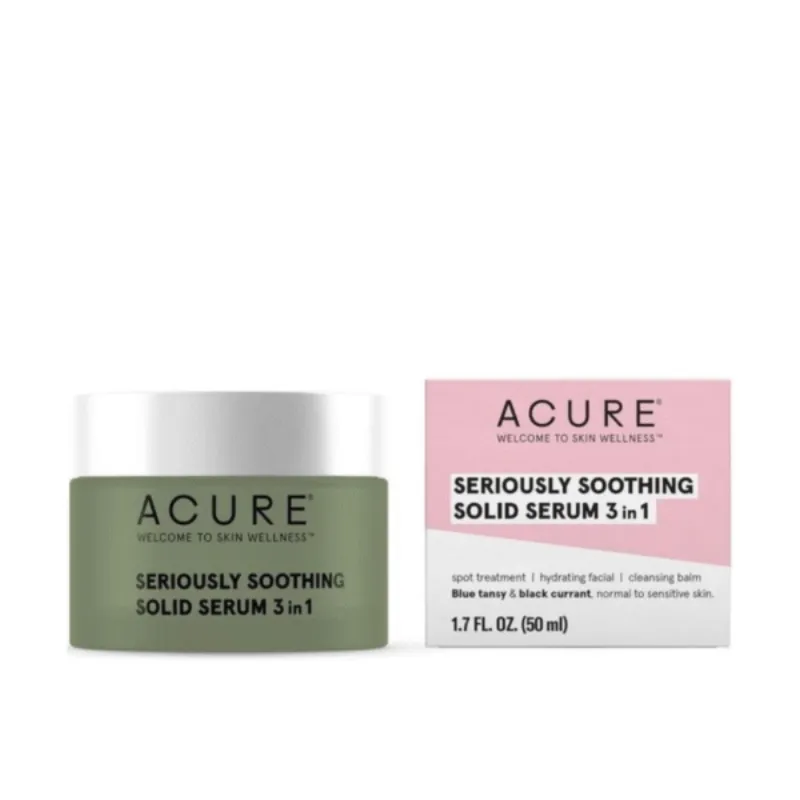 Acure Seriously soothing solide serum 3in1 50ml –  | Parasativa Maroc