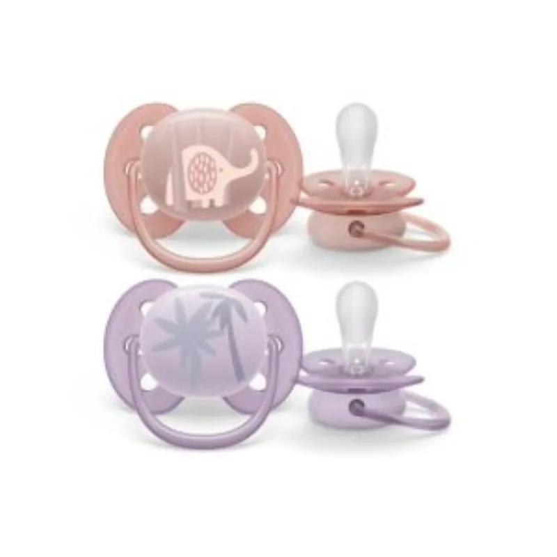 Avent 2 Sucette Ultra Soft 0-6m Girl Scf091/09 –  | Parasativa Maroc