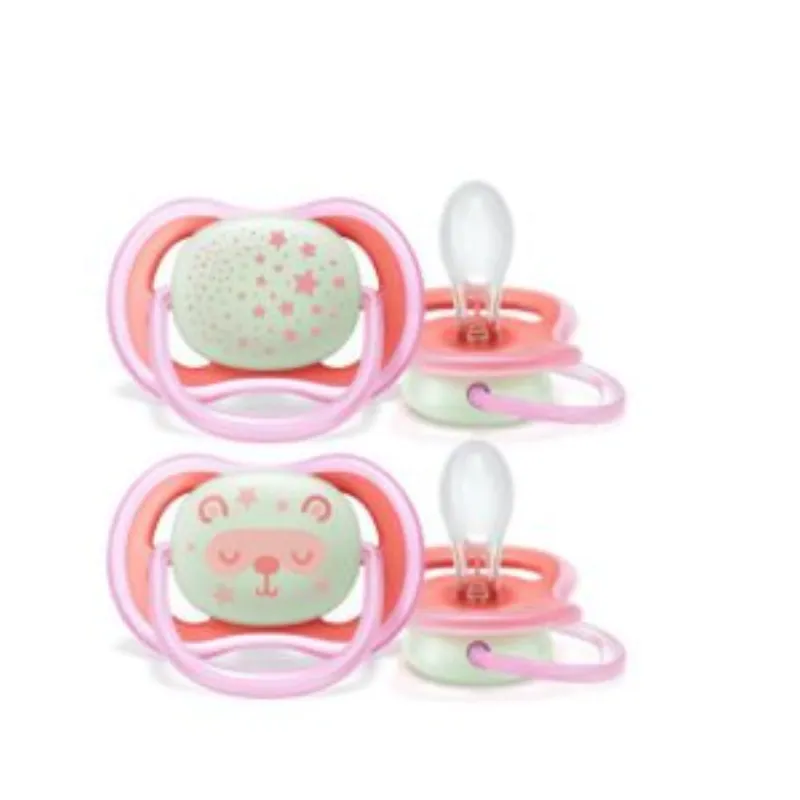 AVENT Lot 2 sucettes ultra air night rose 6-18 mois –  | Parasativa Maroc