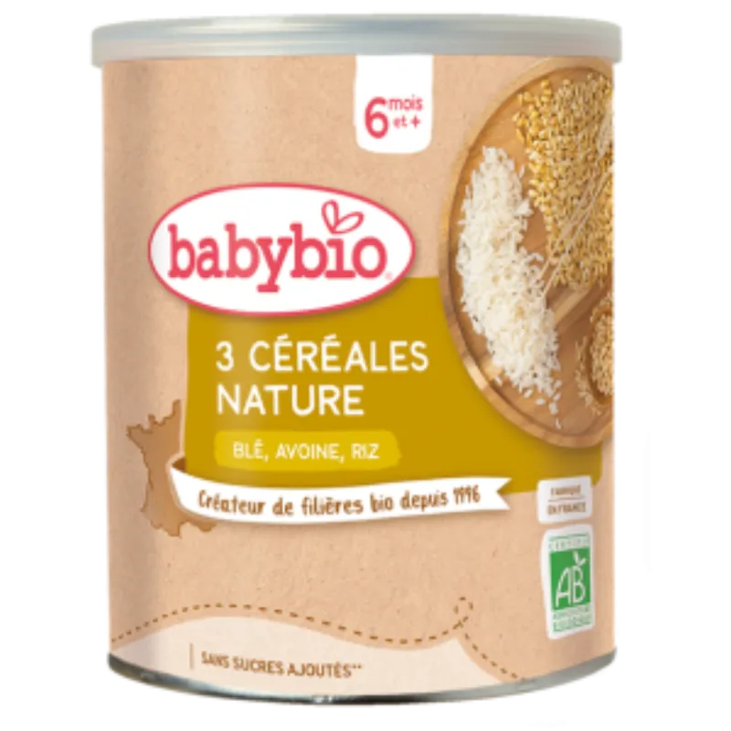 BABYBIO CEREALES 3 FRUITS 220G –  | Parasativa Maroc