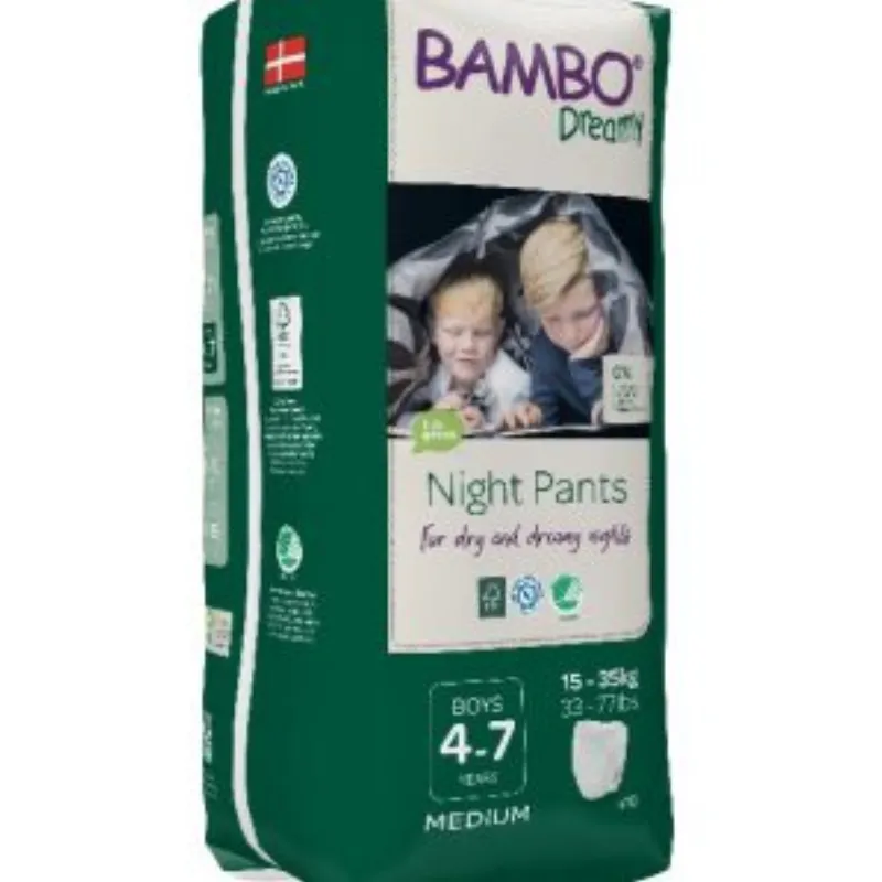 Bambo Dreamy Pants Night Boys 4-7 years 15-35kg/10un –  | Parasativa Maroc