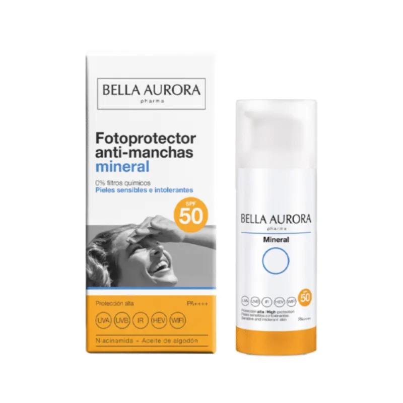 Bella Aurora Ecran solaire mineral spf50 50ml –  | Parasativa Maroc